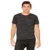 Bella + Canvas Unisex Poly-Cotton Short-Sleeve T-Shirt - Black Marble - XS - (Style # 3650 - Original Label)