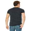Bella + Canvas Unisex Poly-Cotton Short-Sleeve T-Shirt - Black Marble - XS - (Style # 3650 - Original Label) view 2