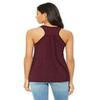 Bella + Canvas Ladies Flowy Racerback Tank - MAROON - 2XL - (Style # B8800 - Original Label) view 2