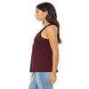 Bella + Canvas Ladies Flowy Racerback Tank - MAROON - 2XL - (Style # B8800 - Original Label) view 3