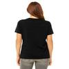 Bella + Canvas Ladies Relaxed Jersey Short-Sleeve T-Shirt - BLACK HEATHER - S - (Style # B6400 - Original Label) view 3
