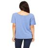 Bella + Canvas Ladies Slouchy T-Shirt - BLUE TRIBLEND - S - (Style # 8816 - Original Label) view 2