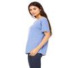 Bella + Canvas Ladies Slouchy T-Shirt - BLUE TRIBLEND - S - (Style # 8816 - Original Label) view 3