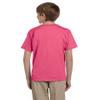 Gildan Youth Ultra Cotton 6 oz T-Shirt - Safety Pink - M - (Style # G200B - Original Label) view 2
