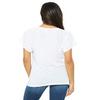 By Bella + Canvas Ladies Flowy Raglan T-Shirt - White - S - (Style # B8801 - Original Label) view 2