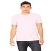 Bella + Canvas Unisex Jersey Short-Sleeve T-Shirt - Pink - L - (Style # 3001C - Original Label) view 1
