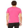 Bella + Canvas Unisex Poly-Cotton Short-Sleeve T-Shirt - Berry - XL - (Style # 3650 - Original Label) view 2