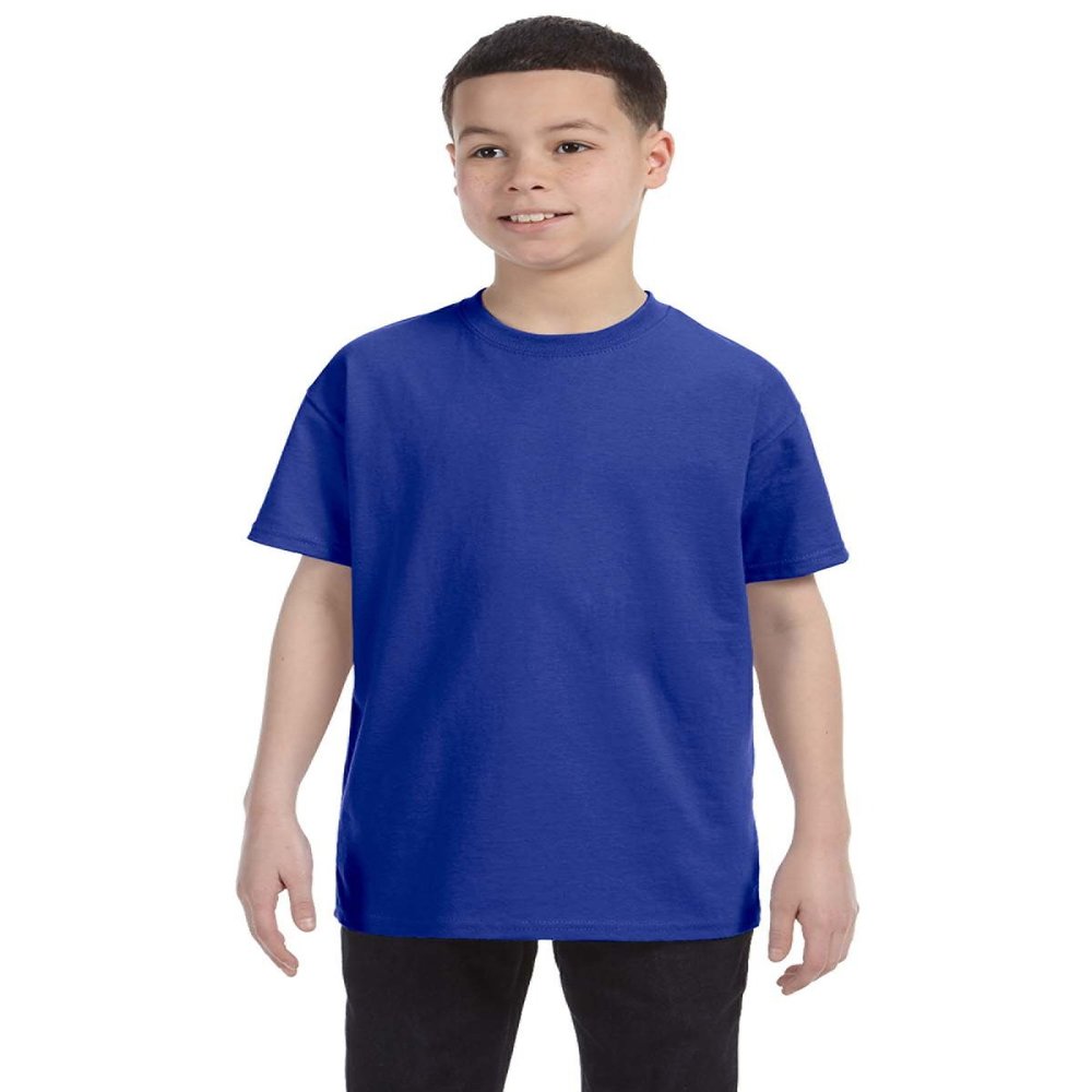 By Gildan Youth 53 Oz T-Shirt - Cobalt - M - (Style # G500B - Original Label)