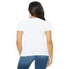 Bella + Canvas Ladies Jersey Short-Sleeve Deep V-Neck T-Shirt - WHITE - 2XL - (Style # B6035 - Original Label) view 2