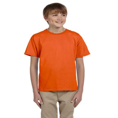 By Gildan Gildan Youth Ultra Cotton 6 Oz T-Shirt - Orange - S - (Style # G200B - Original Label)