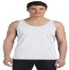 Bella + Canvas Unisex Jersey Tank - White FLK Trblnd - XS - (Style # 3480 - Original Label) view 1