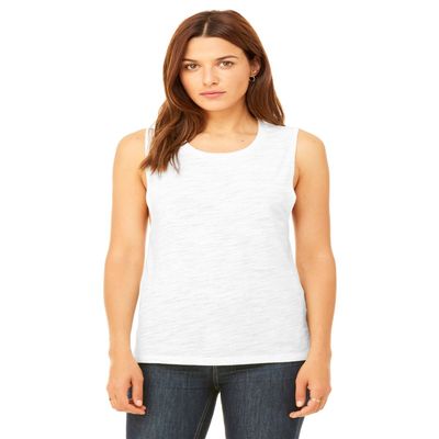 Bella + Canvas Ladies Flowy Scoop Muscle Tank - Natural SLUB - 2XL - (Style # B8803 - Original Label)