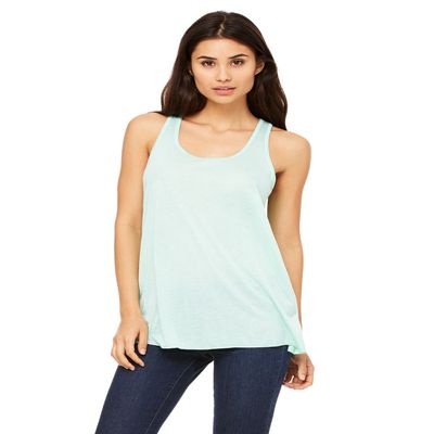 Bella + Canvas Ladies Flowy Racerback Tank - MINT - XS - (Style # B8800 - Original Label)