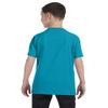 By Gildan Youth 53 Oz T-Shirt - Tropical Blue - M - (Style # G500B - Original Label) view 2