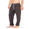 BELLA + Canvas Unisex Fleece Long Scrunch Pant - DK Grey Heather - M - (Style # 3737 - Original Label) view 3