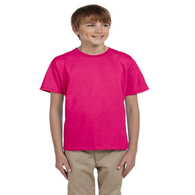 By Gildan Youth Ultra Cotton 6 Oz T-Shirt - Heliconia - XS - (Style # G200B - Original Label)
