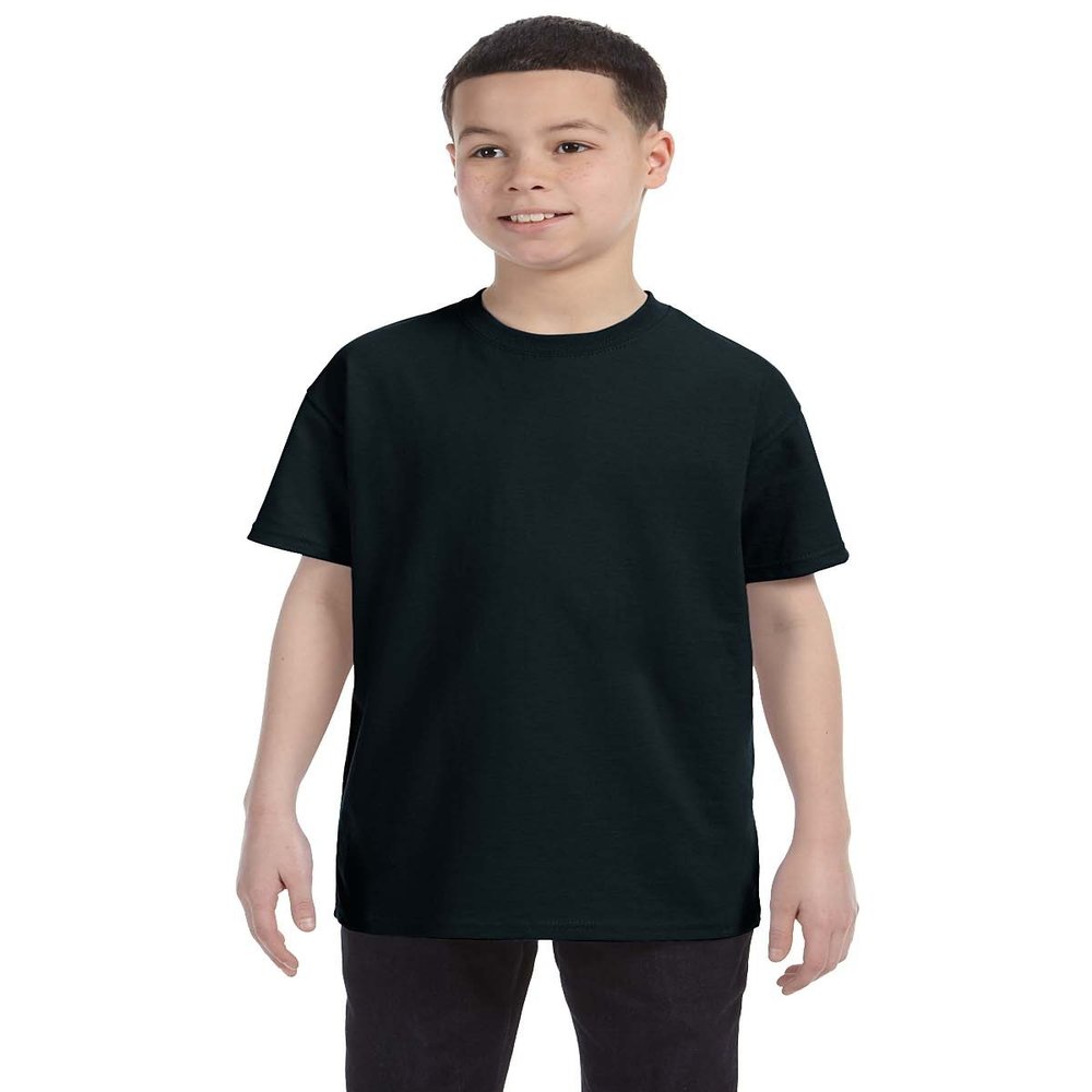 By Gildan Youth 53 Oz T-Shirt - Black - L - (Style # G500B - Original Label)