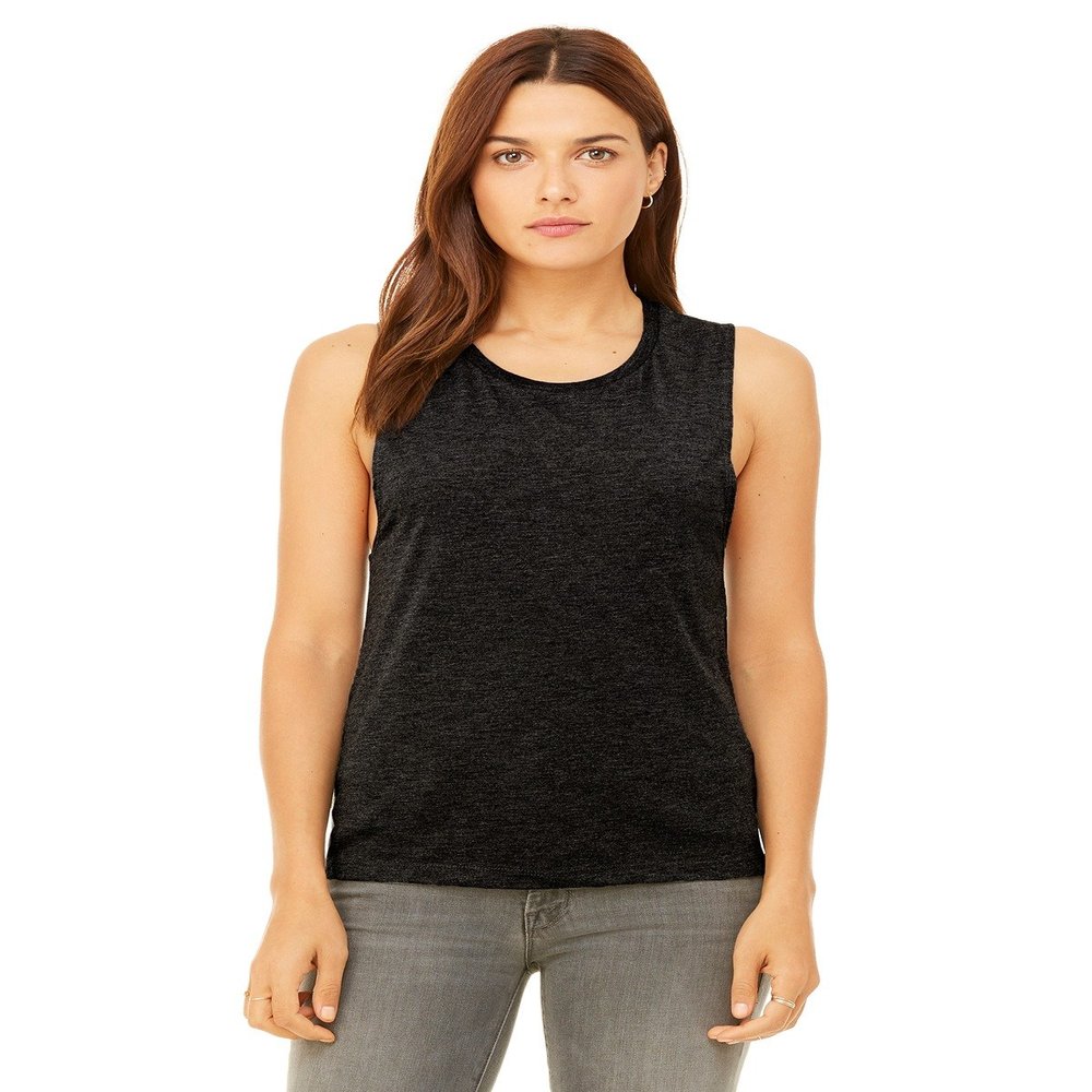 Bella Canvas Flowy Scoop Muscle Tank (B8803) Black, S