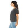 Bella + Canvas Ladies Slouchy T-Shirt - DRK GREY HEATHER - 2XL - (Style # 8816 - Original Label) view 3