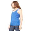 Bella + Canvas Ladies Flowy Racerback Tank - TRUE ROYAL MARB - XS - (Style # B8800 - Original Label) view 3