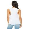 Bella + Canvas Ladies Flowy Scoop Muscle Tank - White - M - (Style # B8803 - Original Label) view 2