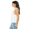 Bella + Canvas Ladies Flowy Scoop Muscle Tank - White - M - (Style # B8803 - Original Label) view 3