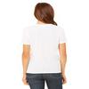 Bella + Canvas Ladies Relaxed Jersey Short-Sleeve T-Shirt - SOLID WHT TRBLND - S - (Style # B6400 - Original Label) view 2