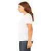 Bella + Canvas Ladies Relaxed Jersey Short-Sleeve T-Shirt - SOLID WHT TRBLND - S - (Style # B6400 - Original Label) view 3