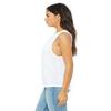 Bella + Canvas Ladies Flowy Scoop Muscle Tank - WHITE - 2XL - (Style # B8803 - Original Label) view 3