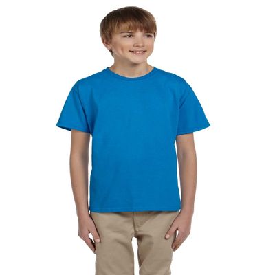 Gildan Youth Ultra Cotton 6 Oz T-Shirt - Sapphire - L - (Style # G200B - Original Label)