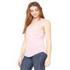 Bella + Canvas Ladies Flowy V-Neck Tank - RED MARBLE - M - (Style # B8805 - Original Label) view 3