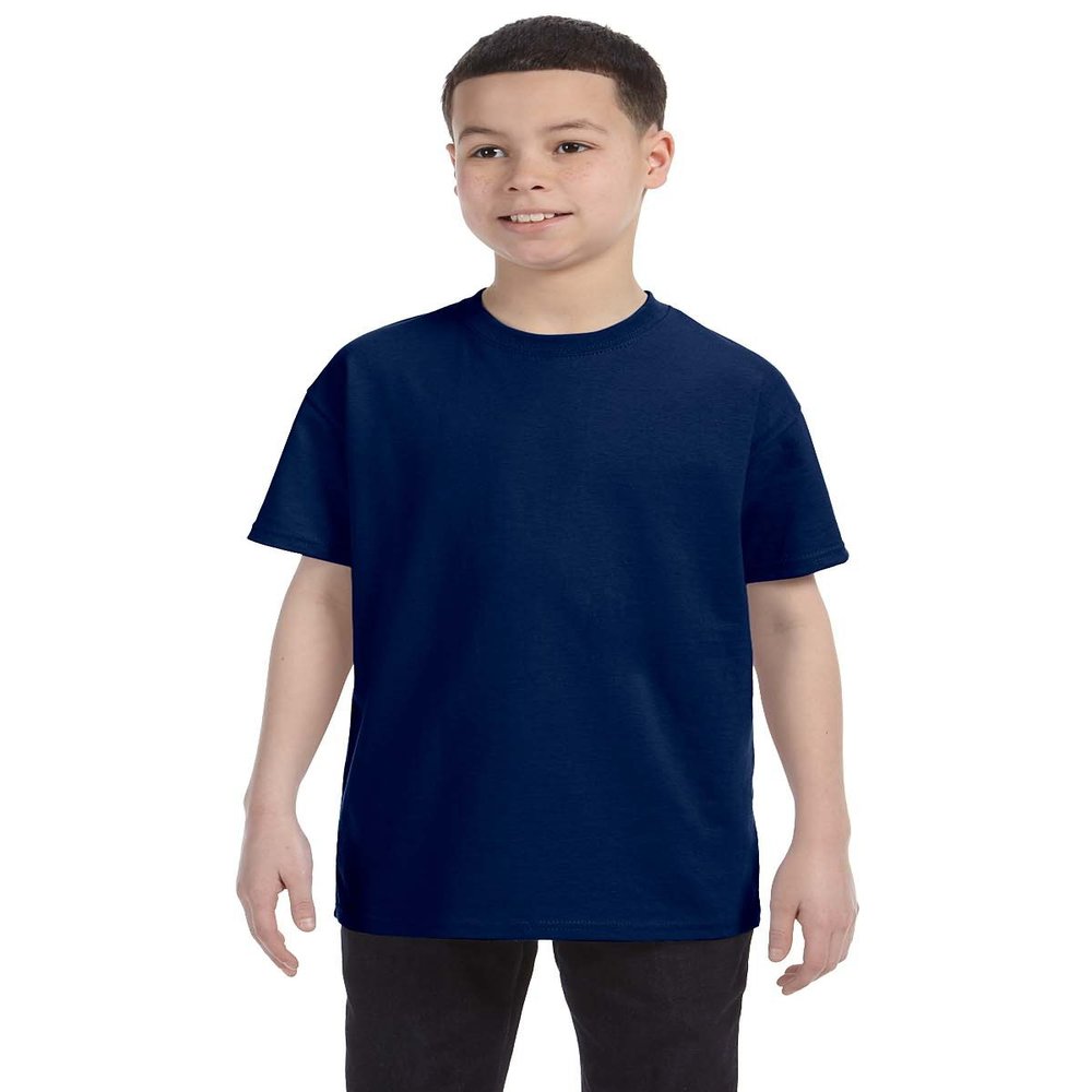 By Gildan Gildan Youth 53 Oz T-Shirt - Navy - L - (Style # G500B - Original Label)