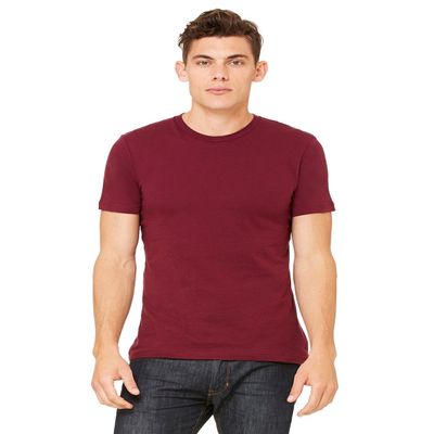 Bella + Canvas Unisex Jersey Short-Sleeve T-Shirt - MAROON - 2XL - (Style # 3001C - Original Label)