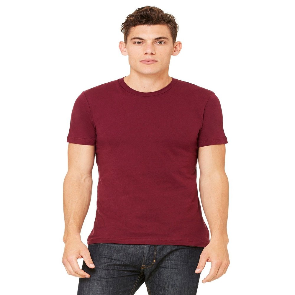 Bella + Canvas Unisex Jersey Short-Sleeve T-Shirt - MAROON - 2XL - (Style # 3001C - Original Label)