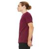 Bella + Canvas Unisex Jersey Short-Sleeve T-Shirt - MAROON - 2XL - (Style # 3001C - Original Label) view 3