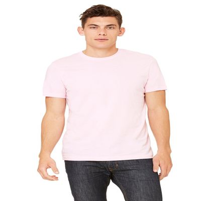 Bella + Canvas Unisex Jersey Short-Sleeve T-Shirt - Pink - 2XL - (Style # 3001C - Original Label)