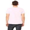 Bella + Canvas Unisex Jersey Short-Sleeve T-Shirt - Pink - 2XL - (Style # 3001C - Original Label) view 2