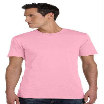 Bella + Canvas Unisex Jersey Short-Sleeve T-Shirt - Pink - S - (Style # 3001C - Original Label)