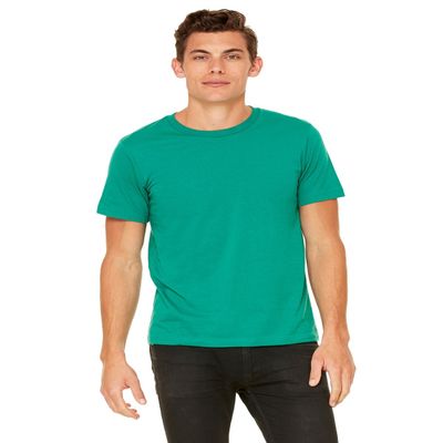 Bella + Canvas Unisex Poly-Cotton Short-Sleeve T-Shirt - Kelly - S - (Style # 3650 - Original Label)