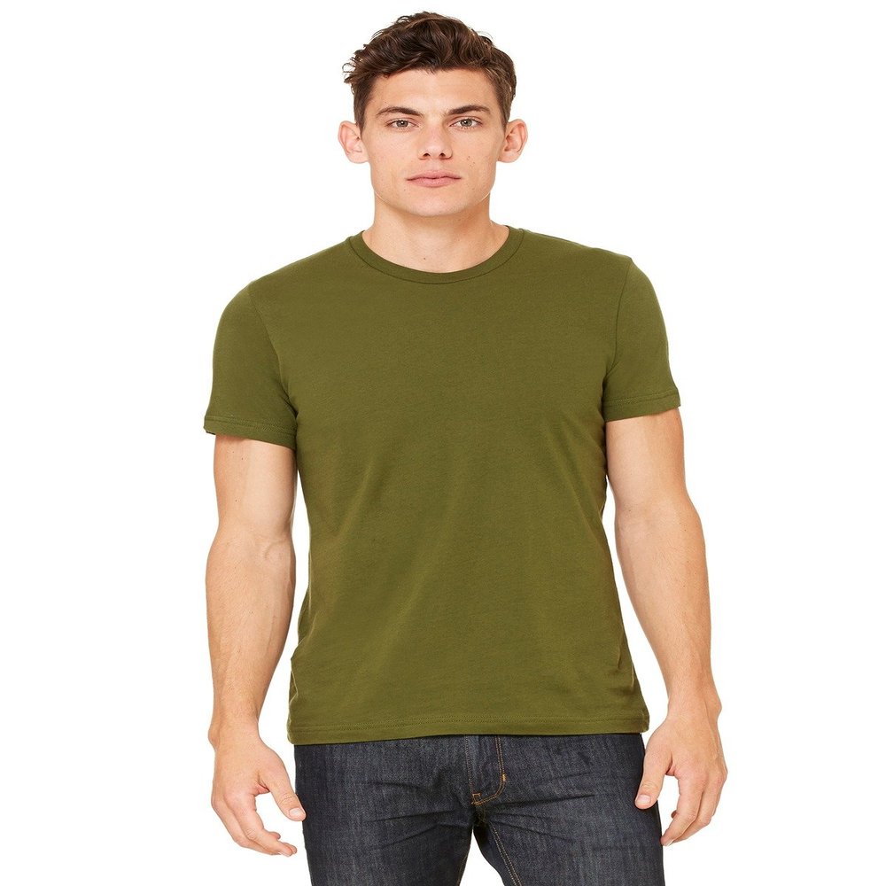 Bella + Canvas Unisex Jersey Short-Sleeve T-Shirt - OLIVE - 4XL - (Style # 3001C - Original Label)