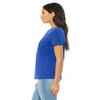 Bella + Canvas Ladies Relaxed Jersey Short-Sleeve T-Shirt - TRUE ROYAL - M - (Style # B6400 - Original Label) view 3
