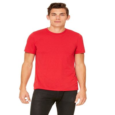 Bella + Canvas Unisex Poly-Cotton Short-Sleeve T-Shirt - RED - XS - (Style # 3650 - Original Label)