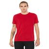 Bella + Canvas Unisex Poly-Cotton Short-Sleeve T-Shirt - RED - XS - (Style # 3650 - Original Label) view 2
