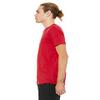 Bella + Canvas Unisex Poly-Cotton Short-Sleeve T-Shirt - RED - XS - (Style # 3650 - Original Label) view 4
