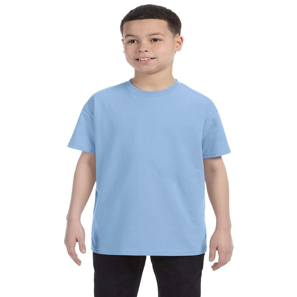 By Gildan Gildan Youth 53 Oz T-Shirt - Light Blue - XS - (Style # G500B - Original Label)