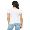 Bella + Canvas Ladies Triblend Short-Sleeve T-Shirt - SOLID WHT TRBLND - L - (Style # B8413 - Original Label) view 3