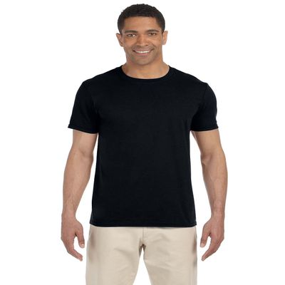 Gildan Adult Softstyle 45 oz T-Shirt - Black - XS - (Style # G640 - Original Label)