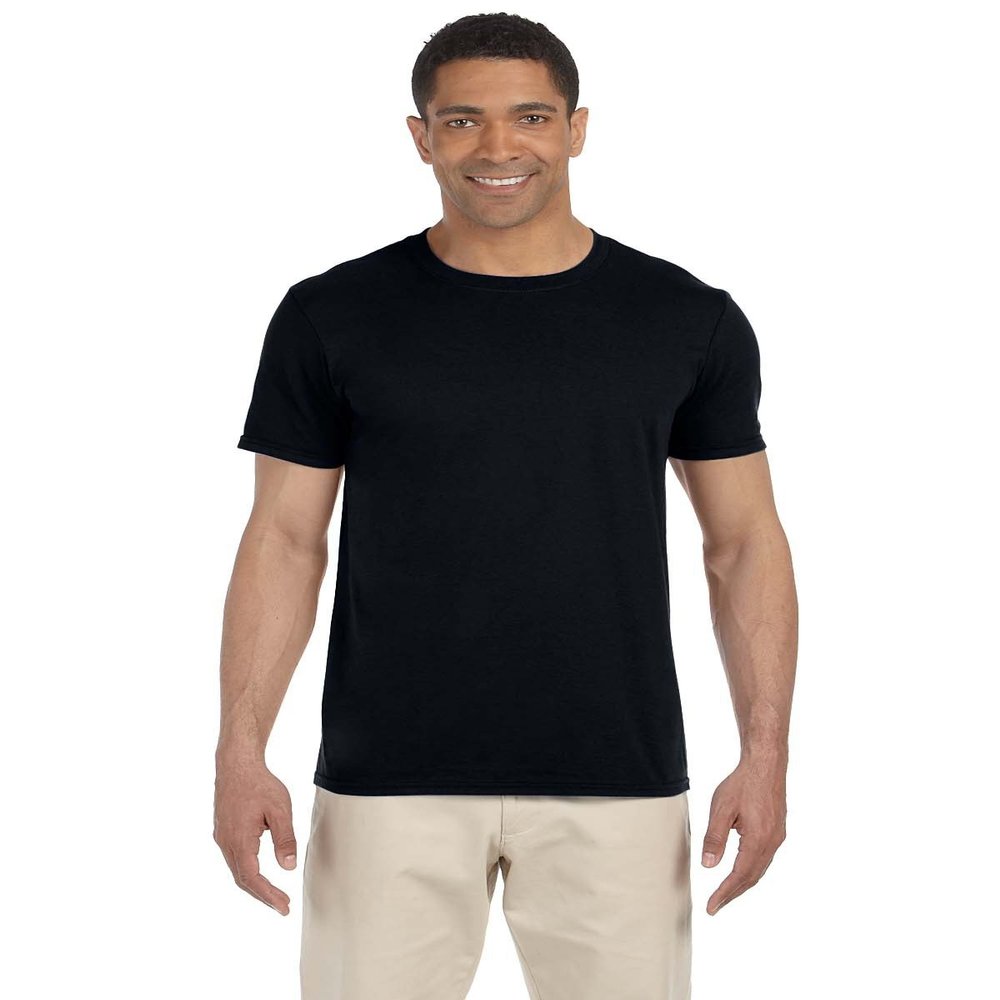 Gildan Adult Softstyle 45 oz T-Shirt - Black - XS - (Style # G640 - Original Label)