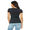 Bella + Canvas Ladies Triblend Short-Sleeve T-Shirt - CHAR-BLACK TRIB - L - (Style # B8413 - Original Label) view 2