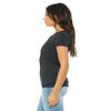 Bella + Canvas Ladies Triblend Short-Sleeve T-Shirt - CHAR-BLACK TRIB - L - (Style # B8413 - Original Label) view 3